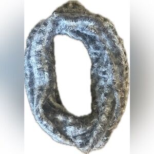 Gray Infinity Scarf - Soft, warm, comfortable Knit Accessory. One size fits all.